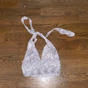 tie blue and white summer top!